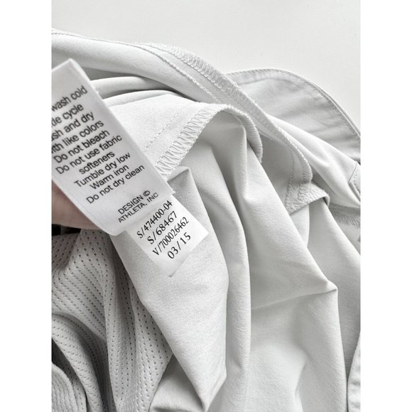 ATHLETA Stellar Fog Grey EuroLuxe Power Mesh Lined Golf Skort Shorts, Size S - Picture 15 of 16